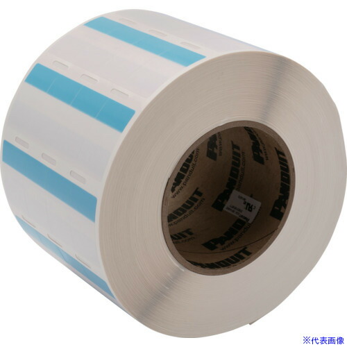 ■PANDUIT 熱転写プリンタ用セルフラミネートラベル ビニル 青 印字部縦19.1mmx横25.4mm 5000枚入り S100X225VBTY S100X225VBTY(8367534)&times;2[送料別途お見積り][法人限定][メーカー取寄]｜セミプロＤＩＹ店ファースト