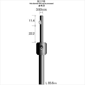 ■Minimo ストレートホールバー ハイスブレード Φ4 KA4003(8373755)[送料別途お見積り][法人限定][掲外取寄]｜セミプロＤＩＹ店ファースト