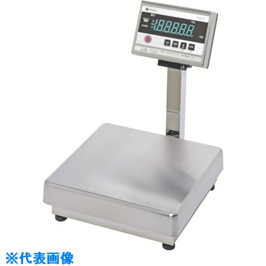 ■イシダ デジタル防水台秤 秤量30kg(検定品) IWX30S(8384373)[法人限定][外直送元]