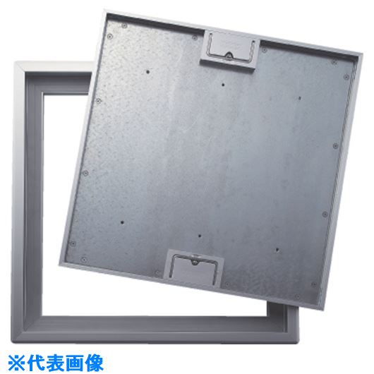 ■DAIKEN 床点検口アンダーハッチ 476×476 取手簡易ロック アルミ額縁枠 FAF45(8493626)[送料別途見積り][法人・事業所限定][外直送]