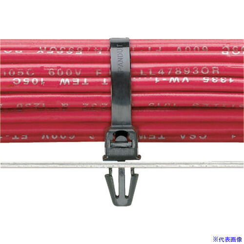 ■PANDUIT 押し込みタイプナイロン結束バンド 耐熱性黒 (1000本入) PLP2SM30(8503827)&times;2[送料別途お見積り][法人限定][掲外取寄]｜セミプロＤＩＹ店ファースト