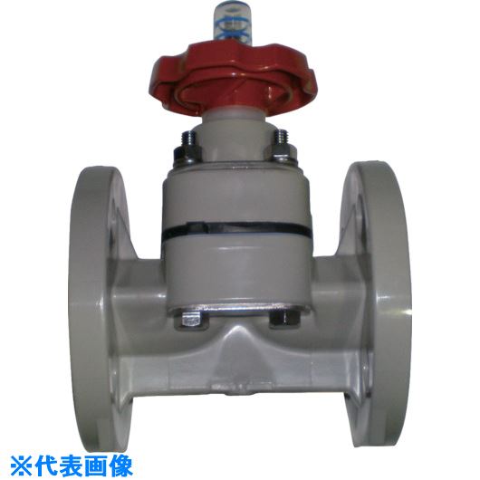 ■エスロン ダイヤフラム 本体：PP 隔膜：PTFE 10Kフランジ 25A DPPF25(8506043)[送料別途お見積り][法人限定][外直送]