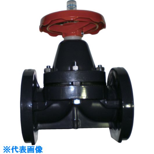 ■エスロン ダイヤフラム 本体:PVC隔膜:EPDM 10Kフランジ125A DVEF1Q(8506059)[送料別途お見積り][法人限定][外直送]