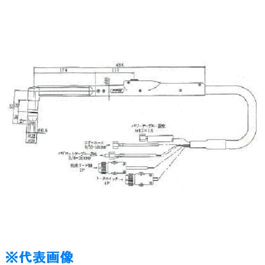 ■DAIHEN プラズマ切断トーチ CTZWM－0801 CTZWM0801(8513244)[法人限定][外直送元]