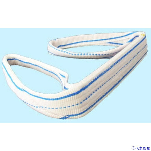 ■TESAC 耐化学薬品用スリング(JIS2等級・両端アイ形)75mm幅&times;4.5m PP2E75X4.5(8518251)[送料別途お見積り][法人限定][掲外取寄]｜セミプロＤＩＹ店ファースト