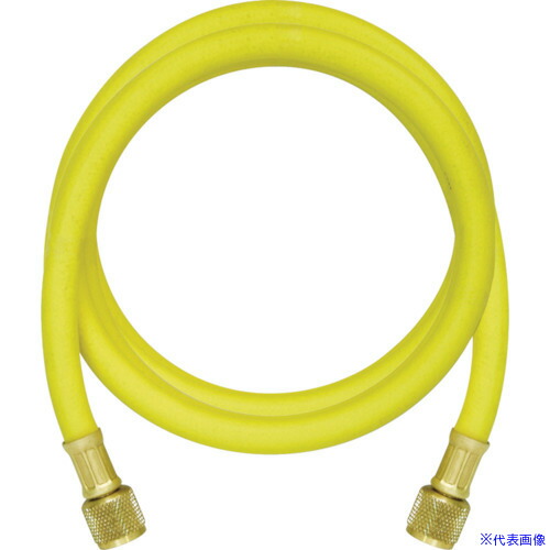 ■Asada 3/8 チャージングホースプラス2 30cm 黄 Y14512(8521037)[送料別途お見積り][法人限定][掲外取寄]