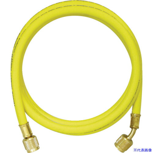 ■Asada 1/4×5/16チャージングホースプラス2 152cm 黄 Y21405(8521123)[送料別途お見積り][法人限定][掲外取寄]