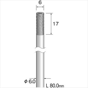 ■Minimo ロングシャフト超硬カッター クロスカット Φ6 BC6131(8527467)[送料別途お見積り][法人限定][掲外取寄] 7,572円