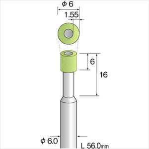 ■Minimo ビトリファイドダイヤモンドバー#170 Φ6 JA1251(8527804)[送料別途お見積り][法人限定][掲外取寄]｜セミプロＤＩＹ店ファースト 7,835円
