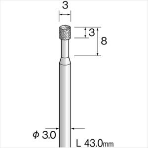 ■Minimo ハイセラミックCBNバー#170 Φ3 JA2311(8527863)[送料別途お見積り][法人限定][掲外取寄]｜セミプロＤＩＹ店ファースト