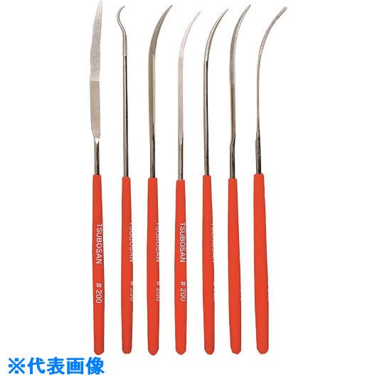 ■ツボサン ダイヤモンドヤスリ 片コテ7種セット #400 TDST40J(8529144)｜セミプロＤＩＹ店ファースト