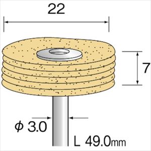 ■Minimo 積層バフ セーム皮 φ22 (10個入) GA4441(8530482)[送料別途お見積り][法人限定][掲外取寄] 4,740円