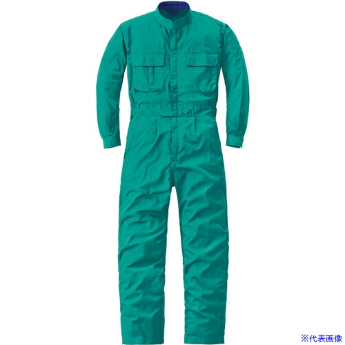 ■スリードラゴン 通年モデル つなぎ服50000－016エメラルドグリーン－LL 50000016LL(8539010)[送料別途お見積り][法人限定][メーカー取寄]