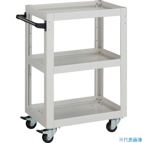 ■TRUSCO ツールワゴン ドルフィン 高さ調節式 W600 4輪自在 ウレタン車輪 ホワイト DLWSA963UJW(8549298) 23,839円