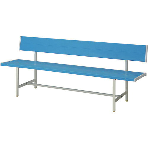 ■TRUSCO カラーベンチ 背付き 青 1800 TCBA1800B(8557741)[法人限定][直送元]