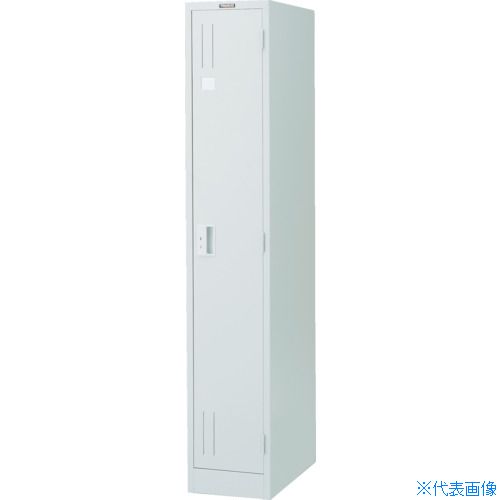 ■TRUSCO スタンダードロッカー 1人用 1列1段 シリンダー錠 ホワイト WL17(8557812)[法人限定][直送元]
