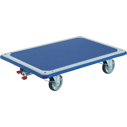■TRUSCO プレス製台車 ドンキーカート 平台車 4輪自在リングストッパー付 均等荷重300kg 315NJRS4(8564205)[送料別途お見積り][法人限定][メーカー取寄]｜セミプロＤＩＹ店ファースト