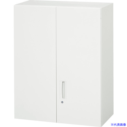 ■DAISHIN 壁面収納庫 両開き型 上置き専用W800 ホワイト V84510H(8569640)[法人限定][外直送元]