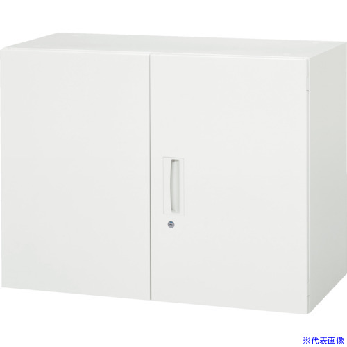 ■DAISHIN 壁面収納庫 両開き型 上下兼用D400 ホワイト V94007H(8569703)[法人限定][外直送元]