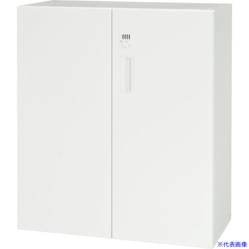 ■DAISHIN 壁面収納庫 ダイヤル錠付両開き型 下置き専用D400 ホワイト V94011HD(8569730)[法人限定][外直送元]