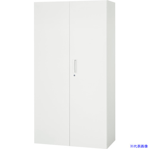 ■DAISHIN 壁面収納庫 両開き型 下置き専用D400 ホワイト V94018H(8569748)[法人限定][外直送元]｜セミプロＤＩＹ店ファースト