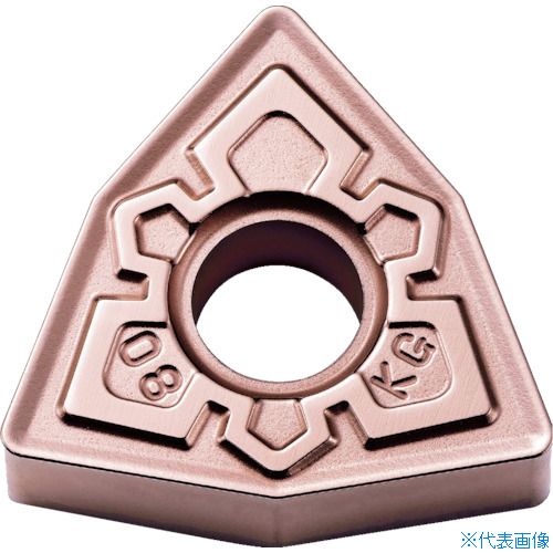 ■京セラ 旋削加工用チップ CVDコーティング CA310 WNMG080408KG(CA310)(8580535)×10[送料別途お見積り][法人限定][掲外取寄]