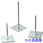 ■TILEMENT 保温・保冷・断熱工事用接着工法 スピンドル鋲アルミ軟質テープ付38 1000本 42100380(8585879)
