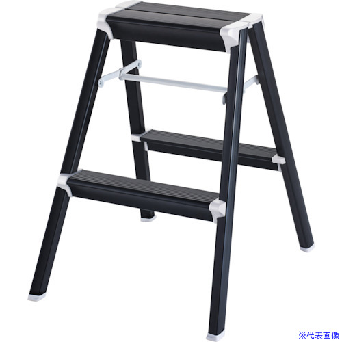 ■ハセガワ 踏み台 強力型 60cm ブラック SK2.006BK(8586413)