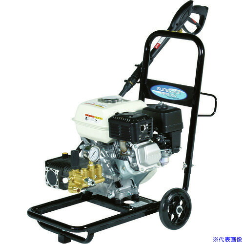 ■スーパー工業 エンジン式高圧洗浄機 SEC－1013－2N コンパクト&カートタイプ SEC10132N(8591128)