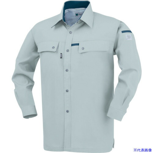 ■ジーベック 長袖シャツ1553-605-SS 1553605SS(8602179)[送料別途見積り][法人・事業所限定][掲外取寄]