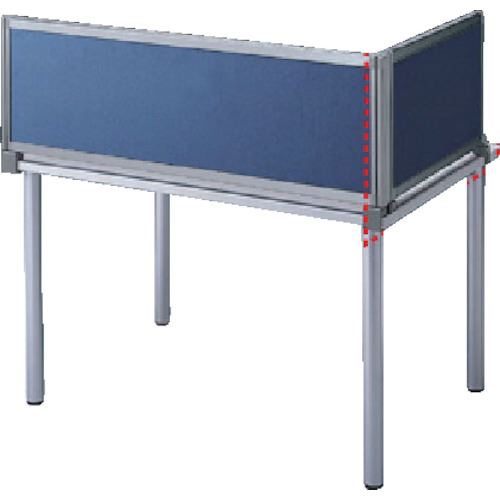 ■SANWA パーティションOUシリーズ デスクパネルネイビー 700×400mm OU04SDCB3009(8641733)[送料別途お見積り][法人限定][外直送]