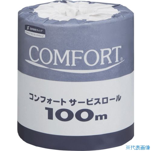 ■クレシア トイレットペーパー コンフォートサービスロール100m 11200(8684192)