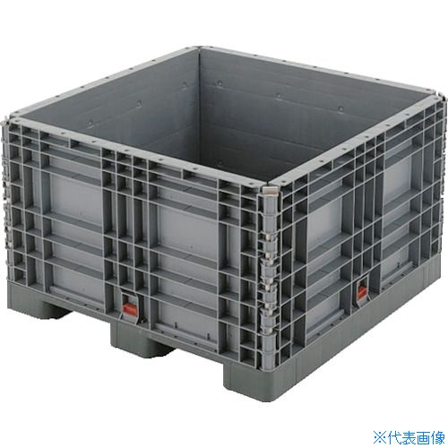 ■RISU 樹脂製 470696 パレットボックスBJ&minus;S・1111X70S分解収納型 グレー BJS.1111X70S(GY)(8686837)[送料別途お見積り][法人限定][直送]｜セミプロＤＩＹ店ファースト