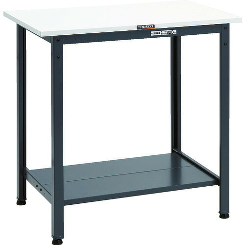 ■TRUSCO 軽荷重立作業台(300kg)HAE型 900X600XH900 下棚2枚付 ダークグレー色 HAE0960LT2DG(8688652)[法人限定][直送元]