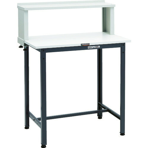 ■TRUSCO 軽荷重立作業台(300kg)HAE型 900X600XH1204(全高) 上棚付 ダークグレー色 HAE0960YURBDG(8688655)[法人限定][直送元]