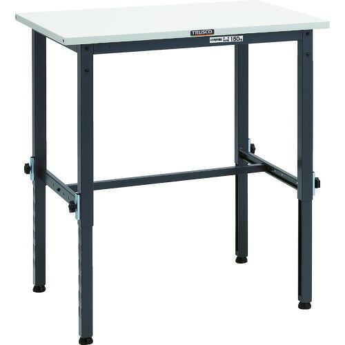 ■TRUSCO 軽荷重作業台高さ調節式(150kg)AEM型 900X600XH650～950 基本タイプ ダークグレー色 SAEM0960DG(8688758)[法人限定][直送元]