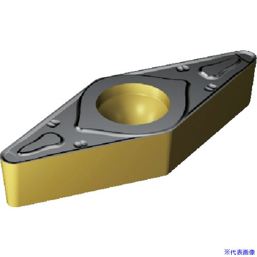 ■SANDVIK コロターン107 旋削用ポジチップ(122) 2220 VBMT160408MR(2220)(8690555)×10[送料別途お見積り][法人限定][掲外取寄]