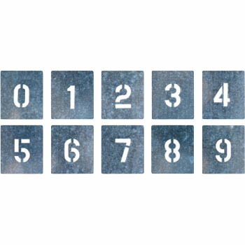 楽天市場】つくし工房 安全標識 J-91D 『0～9』 吹付プレート 数字