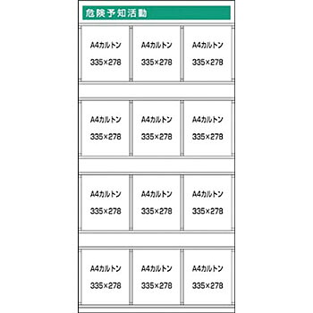 つくし工房 安全標識 KG-391 『危険予知活動』 安全掲示板追加ボード 1800&times;900mm スチール+ステッカー[法人限定][送料別途お見積り]｜セミプロＤＩＹ店ファースト