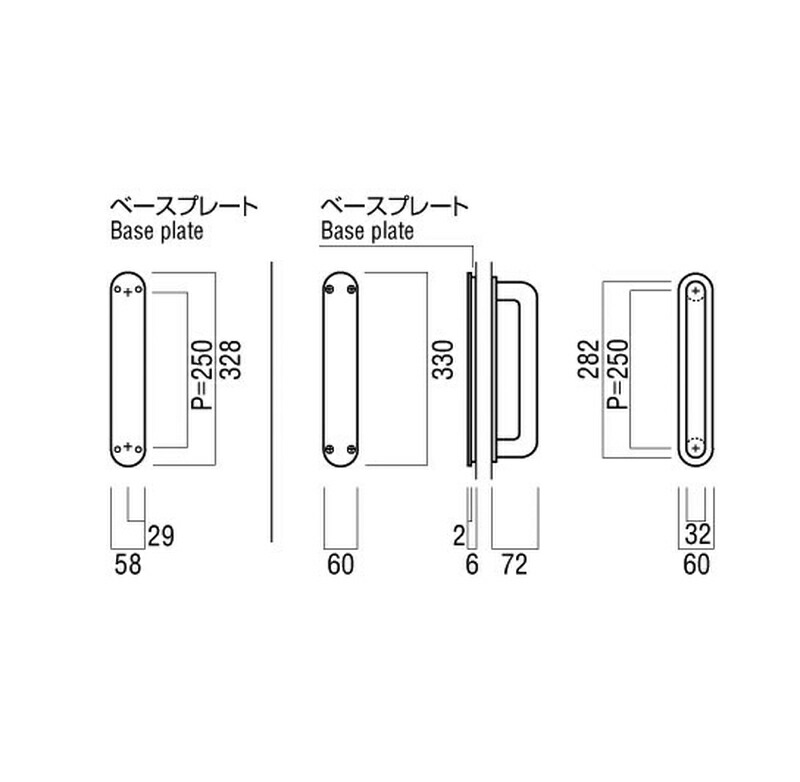 正規取扱店】 UNION ユニオン T5614-01-023-L330 ドアハンドル