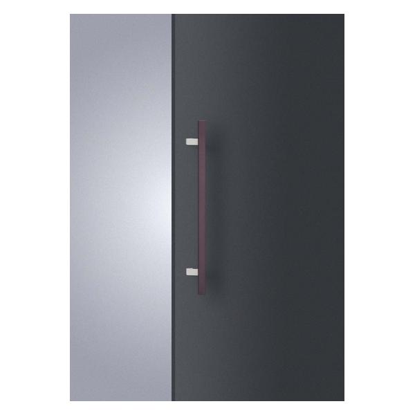 UNION(ユニオン) ドアハンドル 押し棒 T1253-26-113-L600 アルミ ヘアラインベイクドブロンズ＋シルバー[ネオイズム]
