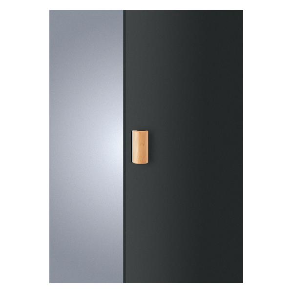 UNION(ユニオン) ドアハンドル ケアハンドル T2740-38-850-L150 メープル クリアペイント＋アルミ ユニフロストシルバー[ネオイズム]