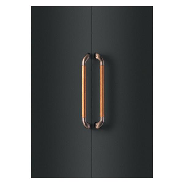 UNION(ユニオン) ドアハンドル 押し棒 T8850-39-056 ユニウッド ブラウン＋ブラス 硫化イブシダークブロンズ[ネオイズム]
