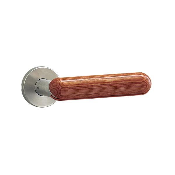 UNION(ユニオン) レバーハンドル UL717-002 ユニウッド ブラウン＋ステンレス ヘアライン[イノヴ]