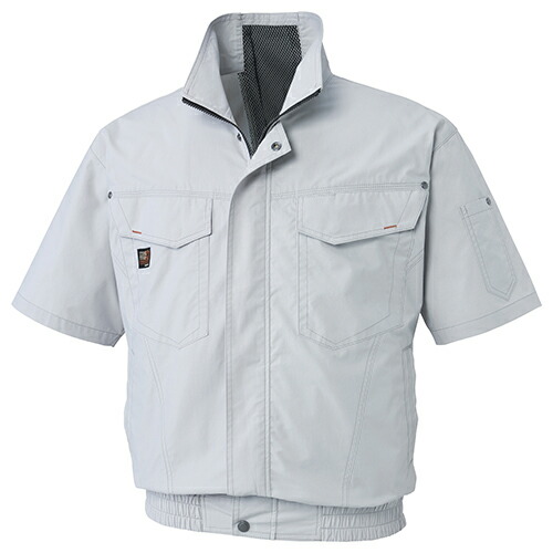 ◆サンエス SUN-S 空調風神服 半袖ブルゾン KU91450シルバーM