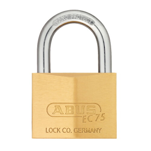 ◆ABUS 真鍮南京錠BP 焼入れ弦 BP-EC75/60