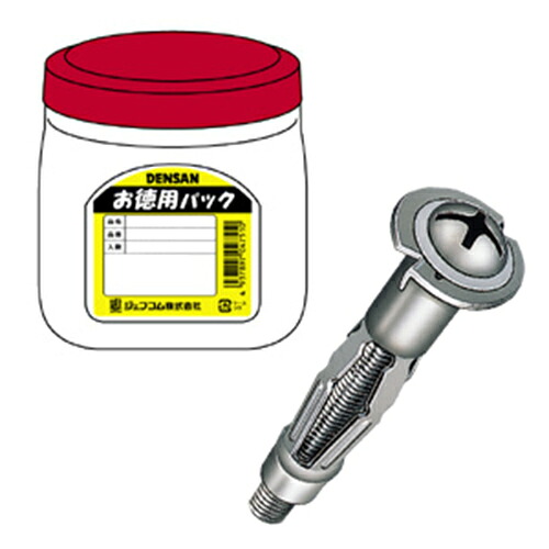 ◆ジェフコム デンサン お徳用 ボードアンカー TP-A-412N