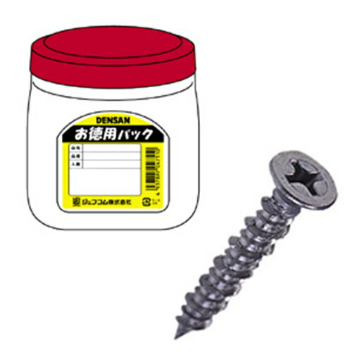 ◆ジェフコム デンサン お徳用 コンビス（皿頭） TP-DCM-425S