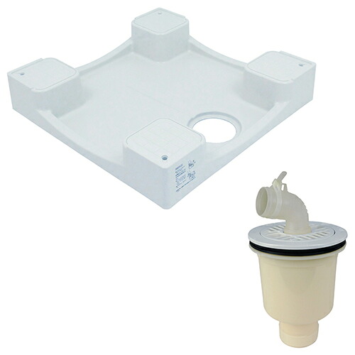 ◆カクダイ GAONA これエエやん 洗濯機用防水パン縦引トラップセット GA-LF042