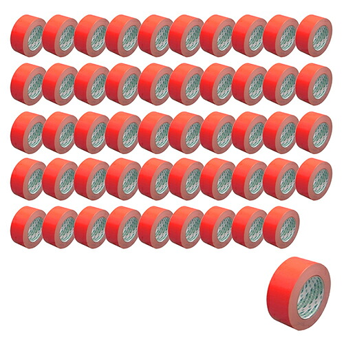 ◆松浦工業 まつうら工業 クラフトテープ 赤 50巻 50mmX50m No117｜セミプロＤＩＹ店ファースト